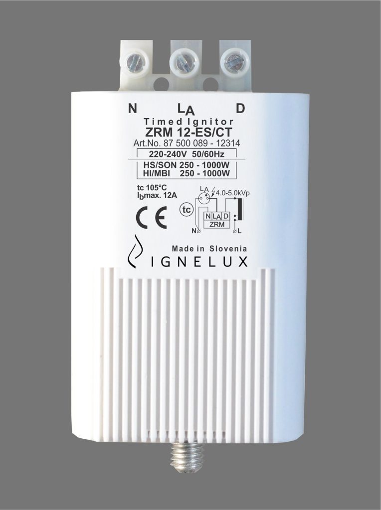 IGNELUX ZRM 12-ES/CT Timed Ignitor, 220-240V, Art.No. 87 500 089 - 12314, Made in Slovenia EU.