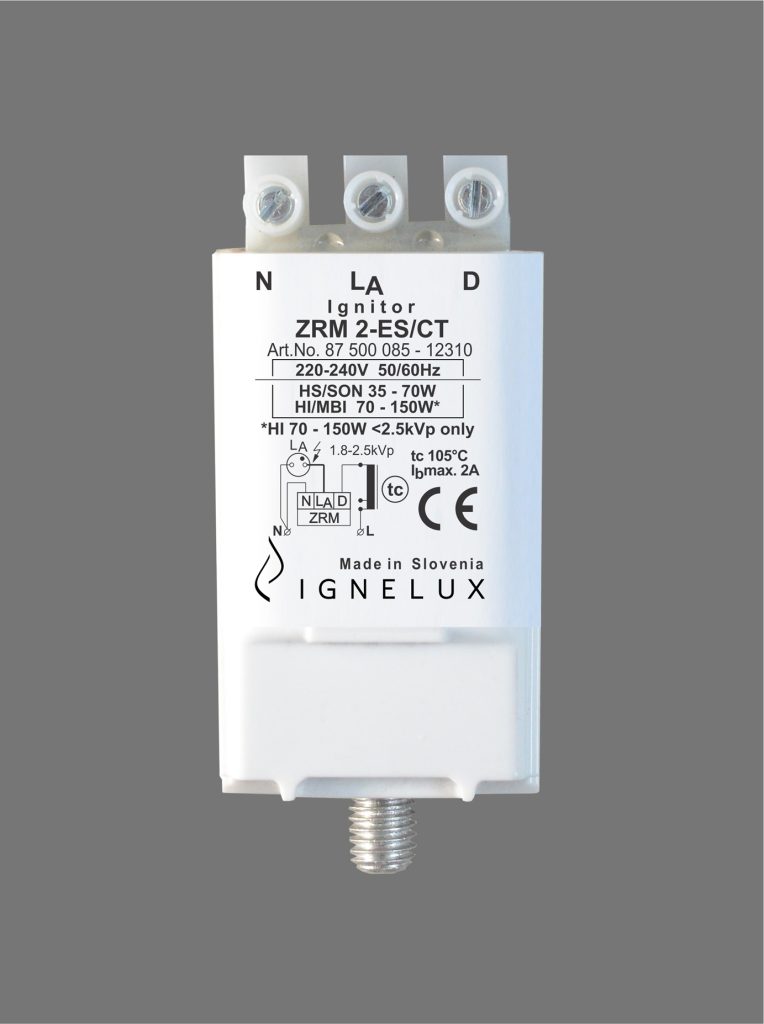 IGNELUX ZRM 2-ES/CT Timed Ignitor, 220-240V, Art.No. 87 500 085 - 12310, Made in Slovenia EU.