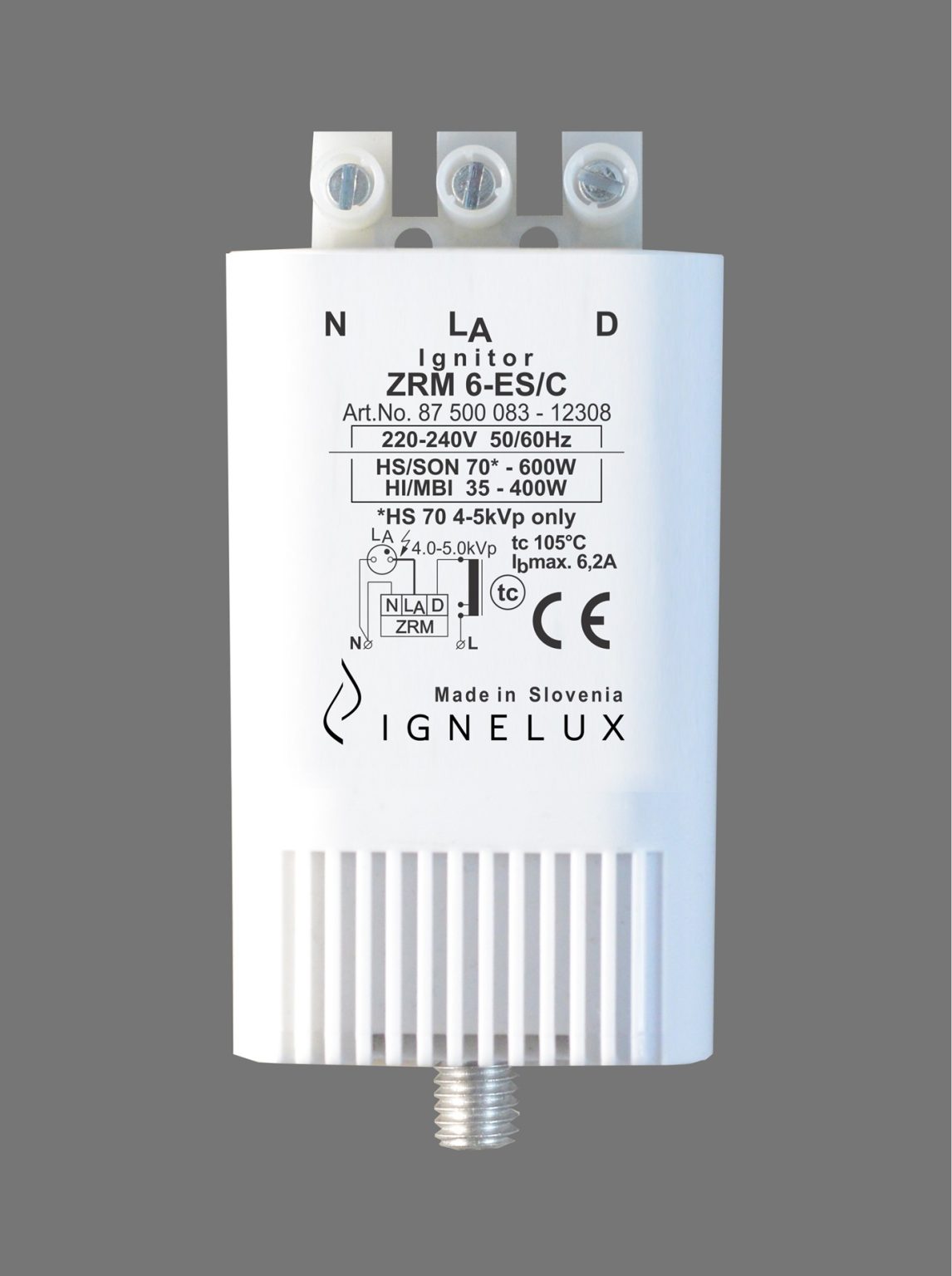 Ignitor ZRM 6-ES/C 220-240V for HS and HI lamps.