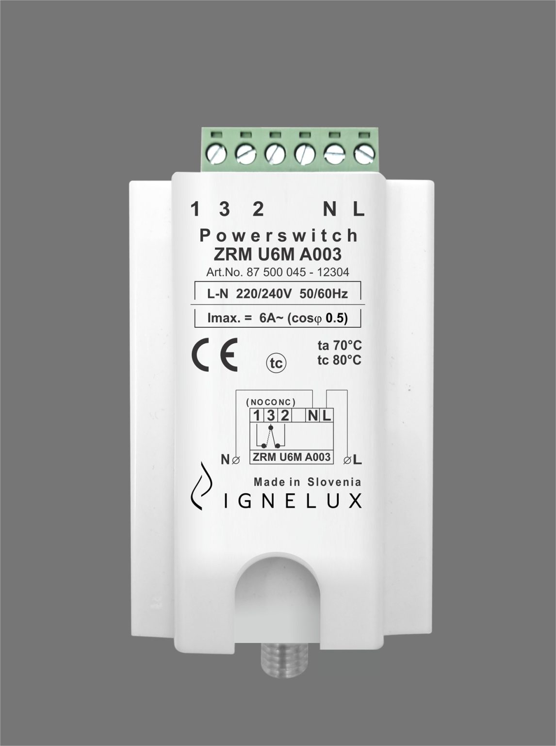 Ignelux Powerswitch ZRM U6M A003, 220-240V, Art.No. 87 500 045 - 12304.